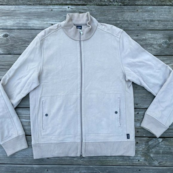 Hugo Boss Men Sweater Long Sleeve Jacket Zip Up Size XL Regular Fit Authentic - Picture 10 of 12